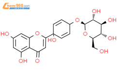 原芹菜素-4'-O-β-D-葡萄糖苷结构式图片|163559-04-4结构式图片