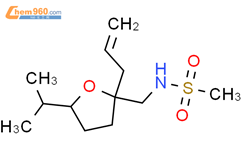 Methanesulfonamide, N-[[(2R,5S)-tetrahydro-5-(1-methylethyl)-2-(2-propen-1-yl)-2-furanyl]methyl]-, rel-