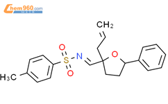 Benzenesulfonamide, 4-methyl-N-[[(2R,5R)-tetrahydro-5-phenyl-2-(2-propen-1-yl)-2-furanyl]methylene]-, rel-