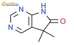 5,5-二甲基-5H，6H，7H-吡咯并[2,3-d]嘧啶-6-酮结构式图片|1638761-01-9结构式图片