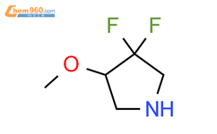 3,3-Difluoro-4-methoxy-pyrrolidine结构式图片|1638920-22-5结构式图片
