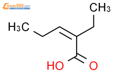 2-Pentenoic acid,2-ethyl-, (2E)-结构式图片|16403-07-9结构式图片
