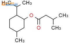异戊酸 L-薄荷酯结构式图片|16409-46-4结构式图片