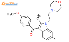 [6-碘-2-甲基-1-[2-(4-吗啉基)乙基]-1H-吲哚-3-基](4-甲氧基苯基)甲酮