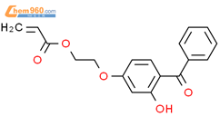 2-丙烯酸 2-(4-苯甲酰-3-羟基苯氧基)乙基酯结构式图片|16432-81-8结构式图片