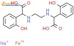 乙二胺二邻羟苯基大乙酸铁钠结构式图片|16455-61-1结构式图片