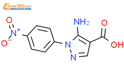 5-氨基-1-(4-硝基苯基)-1H-吡唑-4-羧酸结构式图片|16459-38-4结构式图片