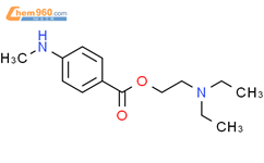 4-(甲基氨基)苯甲酸2-(二乙基氨基)乙酯结构式图片|16488-52-1结构式图片