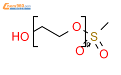 α-(甲磺酰基)-ω-羟基-聚(氧-1,2-乙二醇)结构式图片|165194-30-9结构式图片