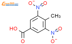 3,5-二硝基对甲基苯甲酸结构式图片|16533-71-4结构式图片