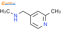 N-甲基-1-(2-甲基吡啶-4-基)甲胺结构式图片|165558-79-2结构式图片