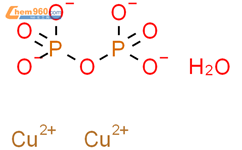 焦磷酸铜 (II) 水合物结构式图片|16570-28-8结构式图片