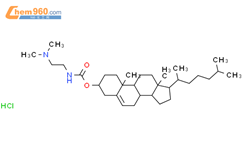 O-[(N,N-二甲基氨基乙基)-氨基甲酰基]胆固醇盐酸盐结构式图片|166023-21-8结构式图片