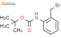 2-(溴甲基)苯基氨基甲酸叔丁酯结构式图片|166329-43-7结构式图片
