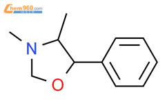 恶唑烷，3,4-二甲基-5-苯基-结构式图片|1668-82-2结构式图片