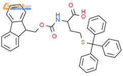 N-Fmoc-S-三苯甲基-L-高半胱氨酸结构式图片|167015-23-8结构式图片