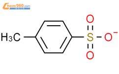 苯磺酸，4-甲基-，离子（1-）结构式图片|16722-51-3结构式图片