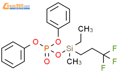 Phosphoric acid, ethylmethyl(3,3,3-trifluoropropyl)silyl diphenyl ester