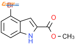 4-溴吲哚-2-甲酸甲酯结构式图片|167479-13-2结构式图片