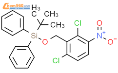 叔-丁基((2,6-二氯-3-硝基苯甲基)氧代)二苯基硅烷结构式图片|167837-44-7结构式图片