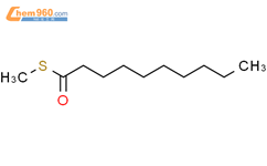Decanethioic acid, S-methyl ester结构式图片|1680-29-1结构式图片