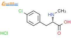 (2S)-3-(4-chlorophenyl)-2-(methylamino)propanoic acid,hydrochloride结构式图片|168397-99-7结构式图片