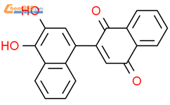 3,4-二羟基[1,2'-联萘]-1',4'-二酮结构式图片|168830-98-6结构式图片