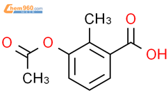3-乙酰氧基-2-甲基苯甲酸结构式图片|168899-58-9结构式图片
