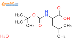 BOC-D-亮氨酸结构式图片|16937-99-8结构式图片