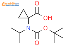 Cyclopropanecarboxylic acid, 1-[[(1,1-dimethylethoxy)carbonyl](1-methylethyl)amino]-结构式图片|1694375-47-7结构式图片