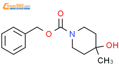 4-羟基-4-甲基哌啶-1-羧酸苄酯结构式图片|169750-57-6结构式图片