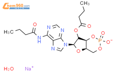 二丁酰环磷腺苷钠结构式图片|16980-89-5结构式图片