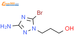3-(3-Amino-5-bromo-1,2,4-triazol-1-yl)propan-1-ol结构式图片|1698121-30-0结构式图片