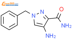 1H-Pyrazole-3-carboxamide, 4-amino-1-(phenylmethyl)-