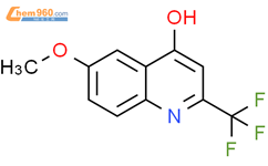 4-羟基-6-甲氧基-2-(三氟甲基)喹啉结构式图片|1701-21-9结构式图片
