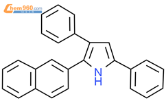 3,5-二苯基-2-( 萘-2-基)吡咯结构式图片|170238-88-7结构式图片