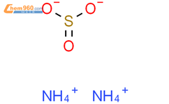 亚硫酸铵,溶液结构式图片|17026-44-7结构式图片