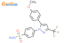Benzenesulfonamide,4-[5-(4-methoxyphenyl)-3-(trifluoromethyl)-1H-pyrazol-1-yl]-结构式图片|170569-91-2结构式图片
