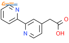 [2,​2'-​联吡啶]​-​4-​乙酸结构式图片|1705703-20-3结构式图片