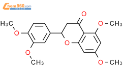 3',4',5,7-四甲氧基黄烷酮结构式图片|17060-20-7结构式图片