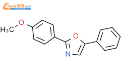 Oxazole, 2-(4-methoxyphenyl)-5-phenyl-结构式图片|17064-22-1结构式图片
