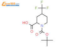 4-Trifluoromethyl-piperidine-1,2-dicarboxylic acid 1-tert-butyl ester结构式图片|1706541-29-8结构式图片