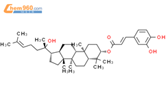 达玛烯二醇 II 3-O-咖啡酸酯结构式图片|171438-55-4结构式图片