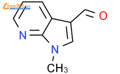 1-甲基-1H-吡咯并[2,3-B]吡啶-3-甲醛结构式图片|171919-36-1结构式图片