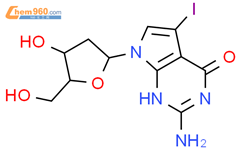 7-Deaza-7-碘-2'-脱氧鸟苷结构式图片|172163-62-1结构式图片