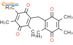 p-Benzoquinone,2,2'-methylenebis[3,5,6-trimethyl- (7CI,8CI)结构式图片|17228-80-7结构式图片