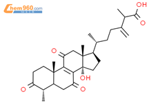麦角甾-8,24（28）-dien-26-oicacid，14-羟基-4-甲基-3,7,11-三氧基-，（4a）-（9CI）结构式图片|172617-74-2结构式图片