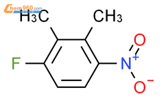 3-氟-6-硝基-1,2-二甲基苯结构式图片|1736-87-4结构式图片