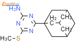 4-(1-金刚烷基)-6-甲基硫代-1,3,5-三嗪-2-胺结构式图片|175204-72-5结构式图片