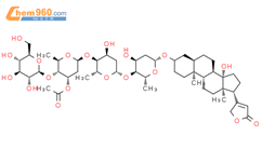 毛花洋地黄苷A结构式图片|17575-20-1结构式图片